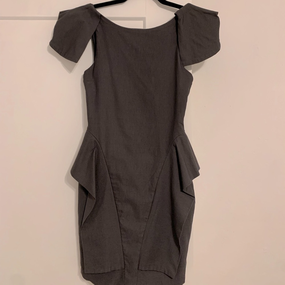 Backless Peplum Mini Dress